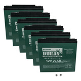 Kit 6 Baterias Duran Gel 24ah 12v Ciclo Profundo Bicicleta