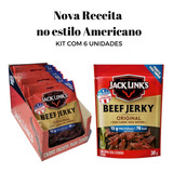 Kit 6 Beef Jerky Protein Snacks