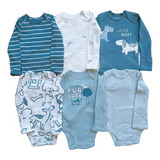 Kit 6 Body Carters Manga Longa