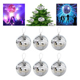 Kit 6 Bolas Espelhadas Decoração Festa De Discoteca 4cm