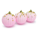 Kit 6 Bolas Para Árvore De Natal Rosa Inspiração Barbie 8cm