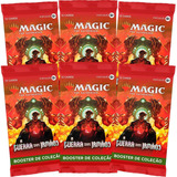 Kit 6 Booster Coleção Magic Guerra Dos Irmãos Portugues Mtg