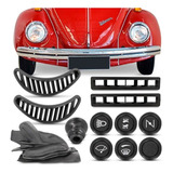 Kit 6 Botao Farol Afogador Fusca Difusor Ar Coifa Cambio
