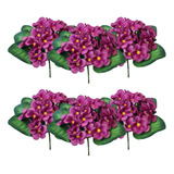 Kit 6 Buquê Mini Violeta Flor