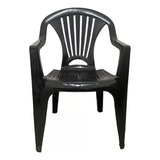 Kit 6 Cadeira Poltrona Vime Alta Black Com Apoio De Braço