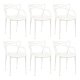 Kit 6 Cadeiras Allegra Para Mesa De Jantar Cozinha Jardim.