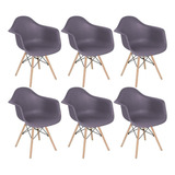 Kit 6 Cadeiras Charles Eames Eiffel