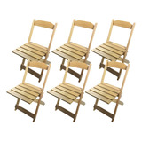Kit 6 Cadeiras Dobrável P/ Bar