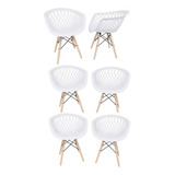 Kit 6 Cadeiras Poltrona Tiffany Web Área Goumert / Externa