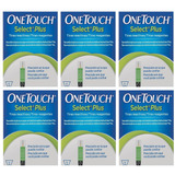 Kit 6 Caixas Tiras Onetouch Select Plus Com 50 Unidades