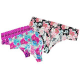 Kit 6 Calcinha Cós Alto Cinta S/ Costura Estampada Laser Fio