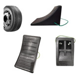 Kit 6 Calço De Pneu Roda De Borracha Caminhão Com Corda