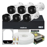 Kit 6 Cameras Seguranca Intelbras 1220