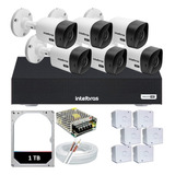 Kit 6 Cameras Segurança Intelbras Dvr