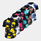 Kit 6 Camisetas Longline Masculina Floral