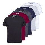 Kit 6 Camisetas Masculinas Lisa Basica