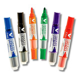 Kit 6 Canetas Marcador Pilot - P/quadro Branco Recarregável