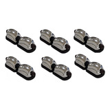Kit 6 Canoa Dupla Cromada Caixa Bateria Concept Rmv