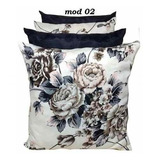 Kit 6 Capas De Almofadas Lisa E Estampada 45x45cm Sofá Para