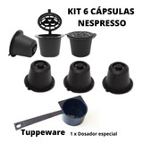 Kit 6 Cápsulas Nespresso Essenza Mini Reutilizável Café Pro