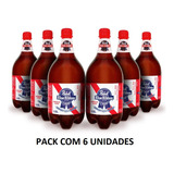 Kit 6 Cerveja Chopp Pabst Blue Ribbon American Lager 1,5 L 