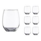Kit 6 Copos Vidro Temperado Resistente 350 Ml Syrah Vicrila