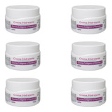 Kit 6 Creme Colágeno Elastina Vitamina E Firma Pele Rugas