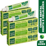 Kit 6 Creme Dental Boni Natural Menta E Melaleuca Sem Flúor