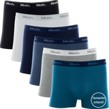 Kit 6 Cuecas Box Infantil Boxer Juvenil Mash Algodão 110.07