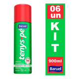 Kit 6 Desodorante Antisséptico Aerossol Pés