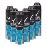 Kit 6 Desodorantes Rexona Men Aerossol