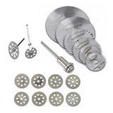 Kit 6 Disco Serra + 10 Corte Diamantado Para Micro Retifica