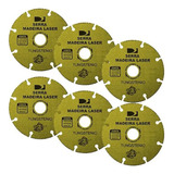 Kit 6 Disco Serra Madeira Laser Tungstênio 7.1/4'' 180mm