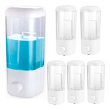 Kit 6 Dispenser Suporte De Sabonete Líquido Álcool Gel 500ml