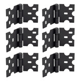 Kit 6 Dobradiça Rustica Colonial Moveis Mexicana 70x40mm Baú
