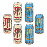 Kit 6 Energéticos Monster Mango Loco + Pacific Punch 473ml