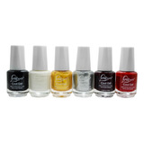 Kit 6 Esmalte Love Yes Cremoso Efeito Gel Longa Duração 15ml