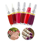 Kit 6 Esmaltes Impala Vermelho Classico Barato Atacado