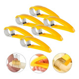 Kit 6 Fatiador Cortador Banana Legumes Frutas Chips Aço Inox