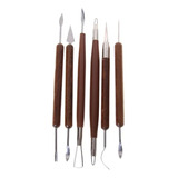 Kit 6 Ferramentas Estecas Biscuit Porcelana Argila