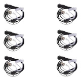 Kit 6 Fone Silicone P/ Radio Baofeng Ht Uv6 Uv5r 777s Oferta