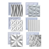 Kit 6 Formas Molde Para Gesso 3d E Cimento Abs
