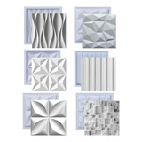 Kit 6 Formas Molde Para Gesso 3d E Cimento Abs
