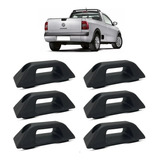 Kit 6 Ganchos Amarração Carga Corda Carroceria Saveiro Origi