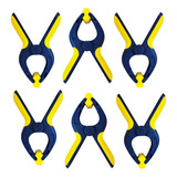 Kit 6 Grampos Sargento Marceneiro Garra 4'' Fertak C/ Mola.