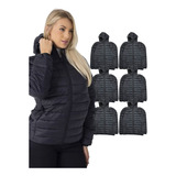 Kit 6 Jaquetas Femininas Impermeável Puffer Bobojaco Nylon