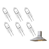 Kit 6 Lâmpadas Coifa Fischer Cadence Tramontina 12v 20w G4 