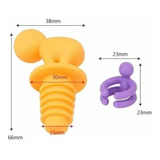 Kit 6 Marcadores De Taça Silicone+1 Tampa De Garrafa Vinho 