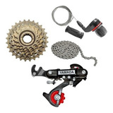 Kit 6 Marchas Yamada Traseira Bicicleta Aro 20 Cross Bike