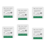 Kit 6 Mini Interruptor Inteligente 16a Wifi Automação Alexa